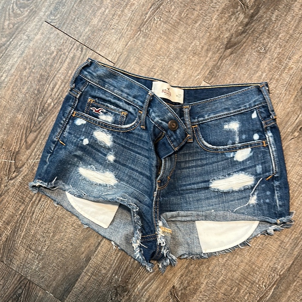 Hollister Women's Blue Denim Shorts 27w